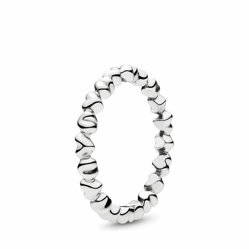 Pandora Forever Love Stackable Heart Stackable Ring Silver Egypt CX8042197